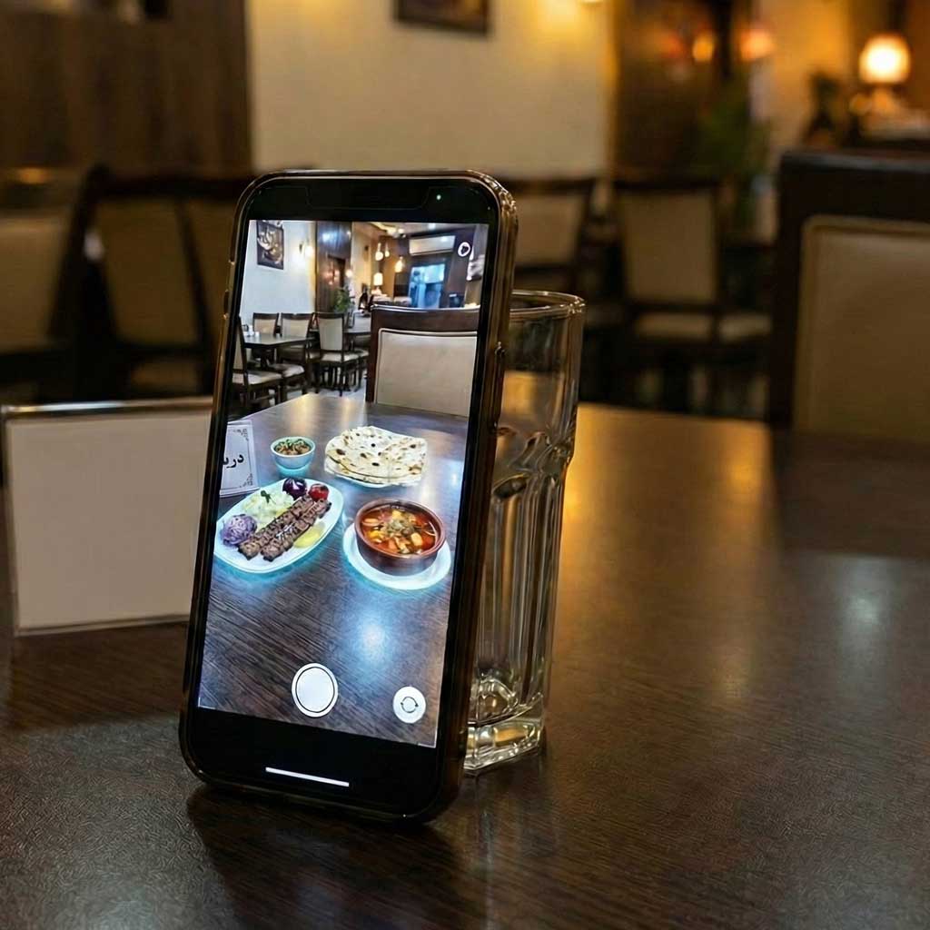 WebAR Content for Cafe & Restaurant Menus